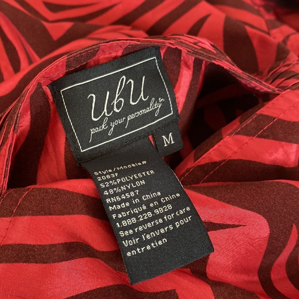UBU Reversible Zebra Print Satin Car Length Coat - As New - Picture 14 of 16